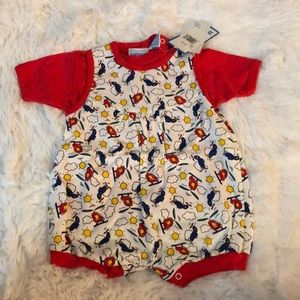 Babycrest Vintage Airplane Onesie 2-piece Set
